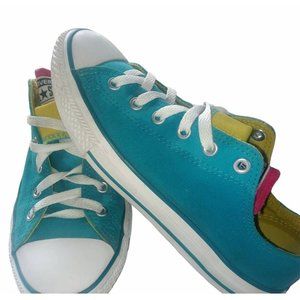 Chuck Taylor Converse turquoise neon color size 5